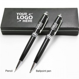 Business Pen and Pencil Set in Gift Box Custom Engraved