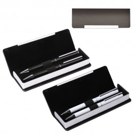 Logo Branded Brass Pen & Pencil Boxed Gift Set