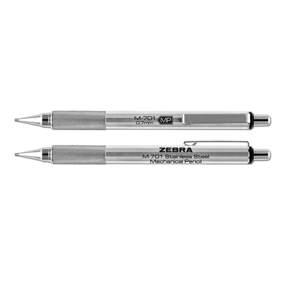 Custom Imprinted Zebra M-701 Stainless Steel Mechanical Pencil