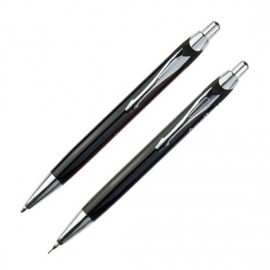 City Ballpoint & Pencil Set - Black Logo Branded