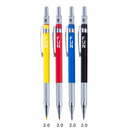 Logo Branded Colorful Mechanical Pencil 2.0 mm Pencil Lead Painting Pencil