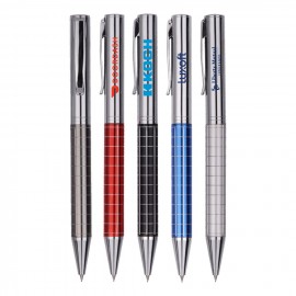 Custom Engraved Checkered Metal Twist Action Pencil