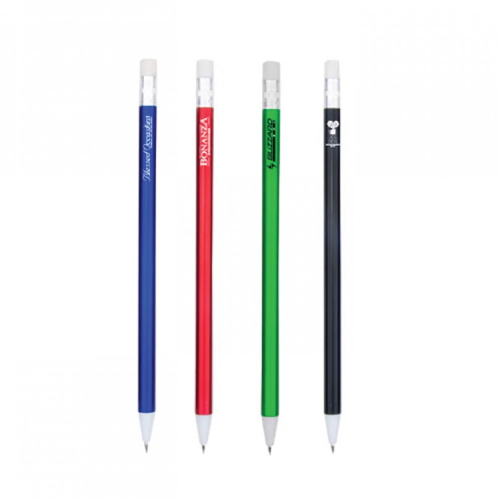 Round Plastic Mechanical Pencil Custom Engraved