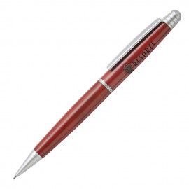 Terrific Timber-4 Mechanical Pencil w/Silver Middle Ring Custom Engraved