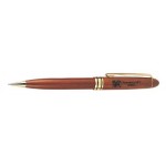 Custom Engraved Rosewood Mechanical Pencil w/ Twist Action