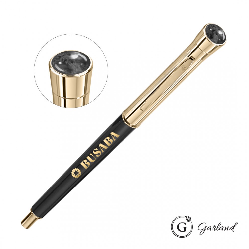 Custom Engraved Garland Monogram Aura Mechanical Pencil - Gold
