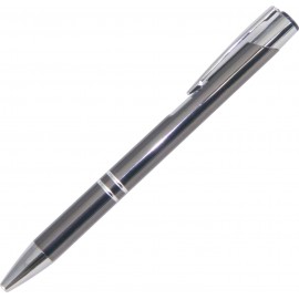 JJ Series Double Ring Mechanical Pencil w/ Chrome Trim- Gunmetal gray Custom Imprinted