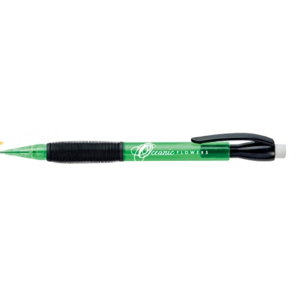 Logo Branded Champ Mechanical Pencil - Translucent Green