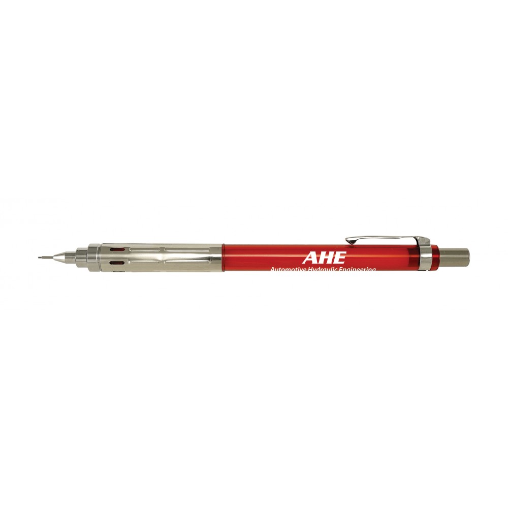 Graphgear 300 Mechanical Pencil - Red/Fine Lead Logo Branded