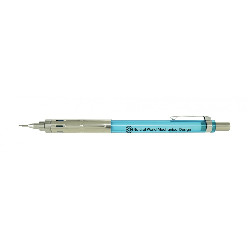 Custom Engraved Graphgear 300 Mechanical Pencil - Sky Blue/Mediuim Lead