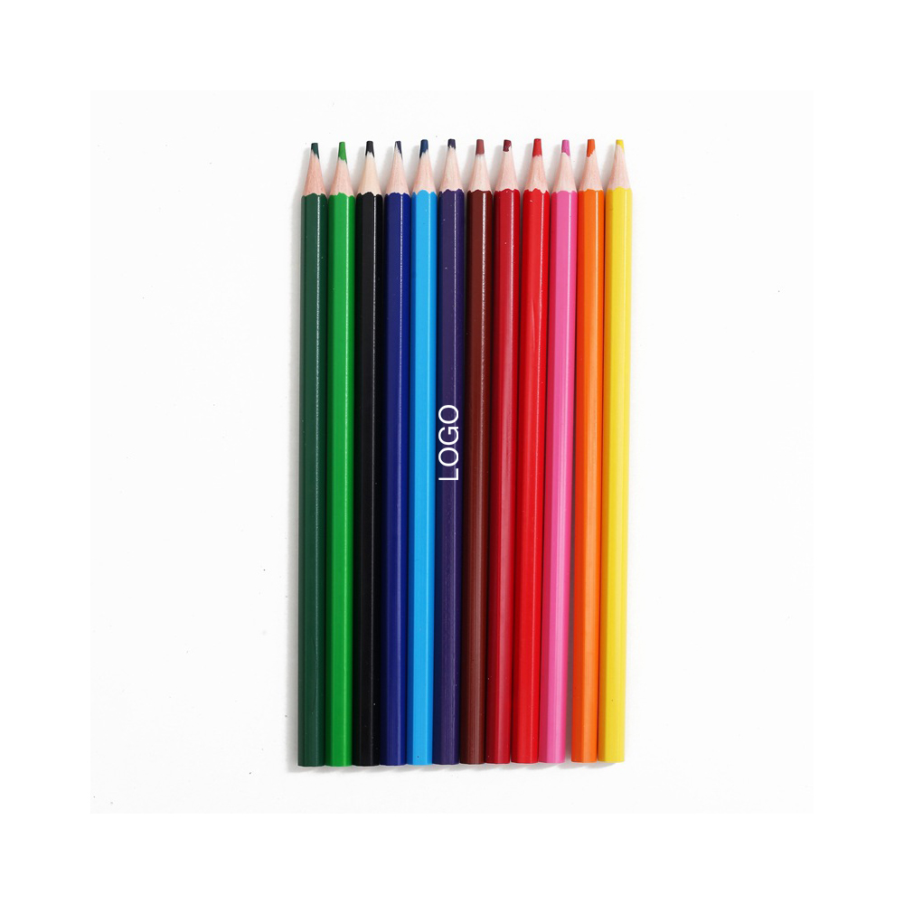 12pcs/Set Colored Pencils Logo Branded