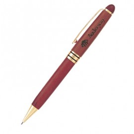 Custom Imprinted Wood Twist Action Mechanical Pencil