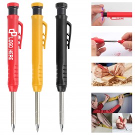 Logo Branded Construction 2.8Mm Core Pencils W/ Built-In Sharpener
