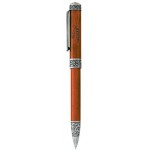 Craftsman Rosewood Mechanical Pencil w/ Antique Silver Filigreed Brass Trim Custom Engraved