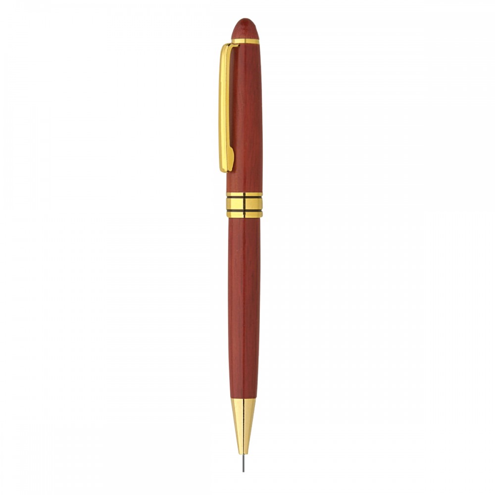 The Milano Blanc Rosewood 0.9 Mm Pencil Custom Engraved