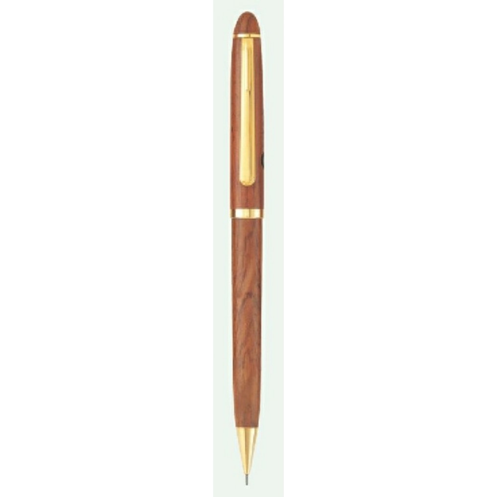 Woodhaven Genuine Rosewood Slim Mechanical Pencil Logo Branded Woodhaven Genuine Rosewood Slim Mechanical Pencil Logo Branded