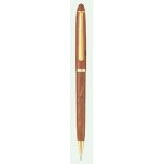 Woodhaven Genuine Rosewood Slim Mechanical Pencil Logo Branded