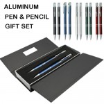 Aluminum Ball Pen and Mechanical Pencil Gift Set Custom Engraved