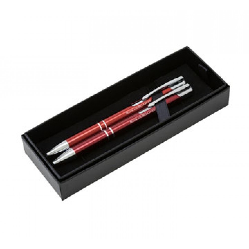 Logo Branded Epic Metal Pen and Pencil Set