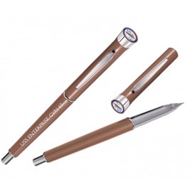 Custom Engraved Colour Collection- Garland USA Made Hefty | High Gloss Mechanical Pencil | Chrome Accents