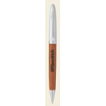 Logo Branded Silvergrove Rosewood Mechanical Pencil w/ Satin Silver Accent