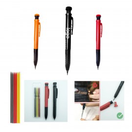 New Deep Hole Mechanical Carpenter Pencil (With 6 Refills) Custom Imprinted