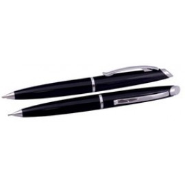 Custom Engraved Iclipse Sleek Ballpoint Pen & Mechanical Pencil Set