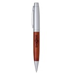 Logo Branded Terrific Timber-5 Twist Action Mechanical Pencil w/Satin Chrome Accents