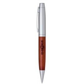 Terrific Timber-5 Twist Action Mechanical Pencil w/Satin Chrome Accents Custom Imprinted