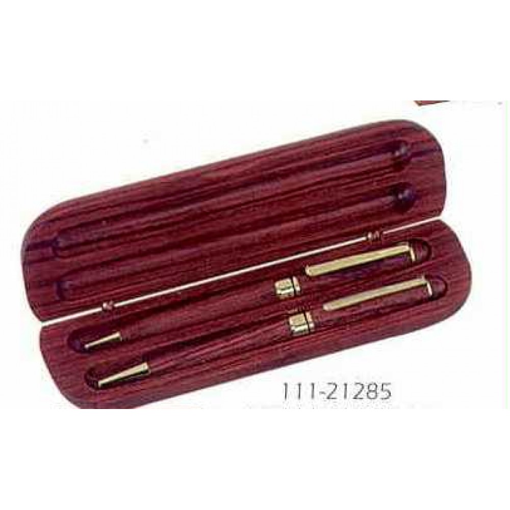 Rosewood Pen & Pencil Gift Set Custom Engraved