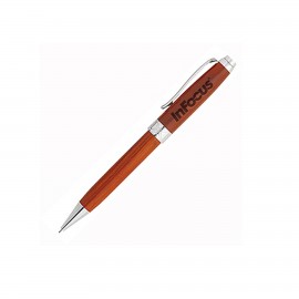 Rosewood Collection Mechanical Pencil w/Silver Trim Custom Engraved