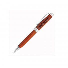 Rosewood Collection Mechanical Pencil w/Silver Trim Custom Engraved  Rosewood Collection Mechanical Pencil w/Silver Trim Custom Engraved