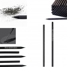 Custom Imprinted Black Wood Round Pencil
