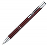 Custom Engraved JJ Series Double Ring Mechanical Pencil w/ Chrome Trim- Red