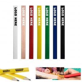 Square Hb Black Lead Carpenter Pencil Logo Branded