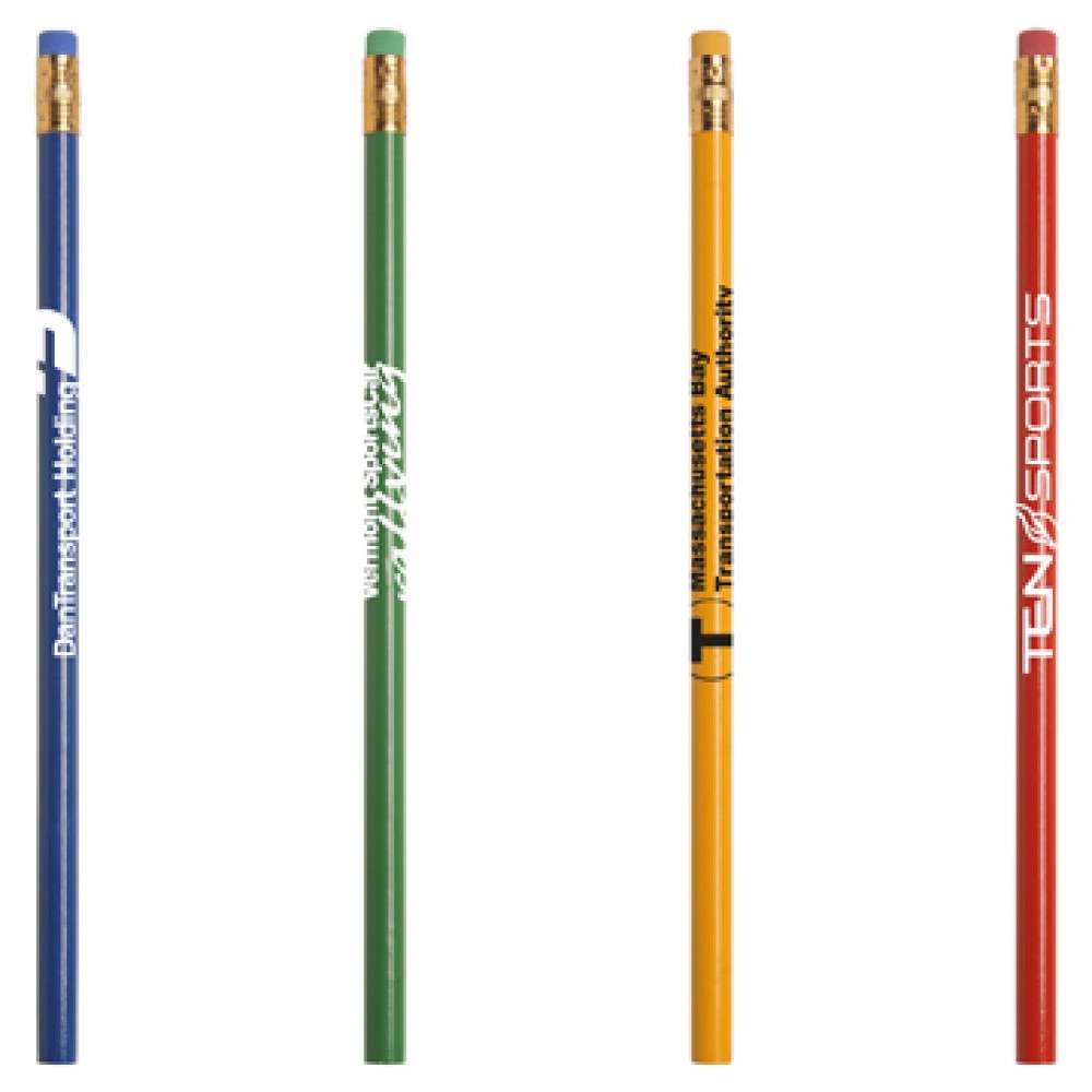 Custom Printed Jo-Bee Recycled Newspaper Pencil w/Matching Eraser Custom Printed Jo-Bee Recycled Newspaper Pencil w/Matching Eraser