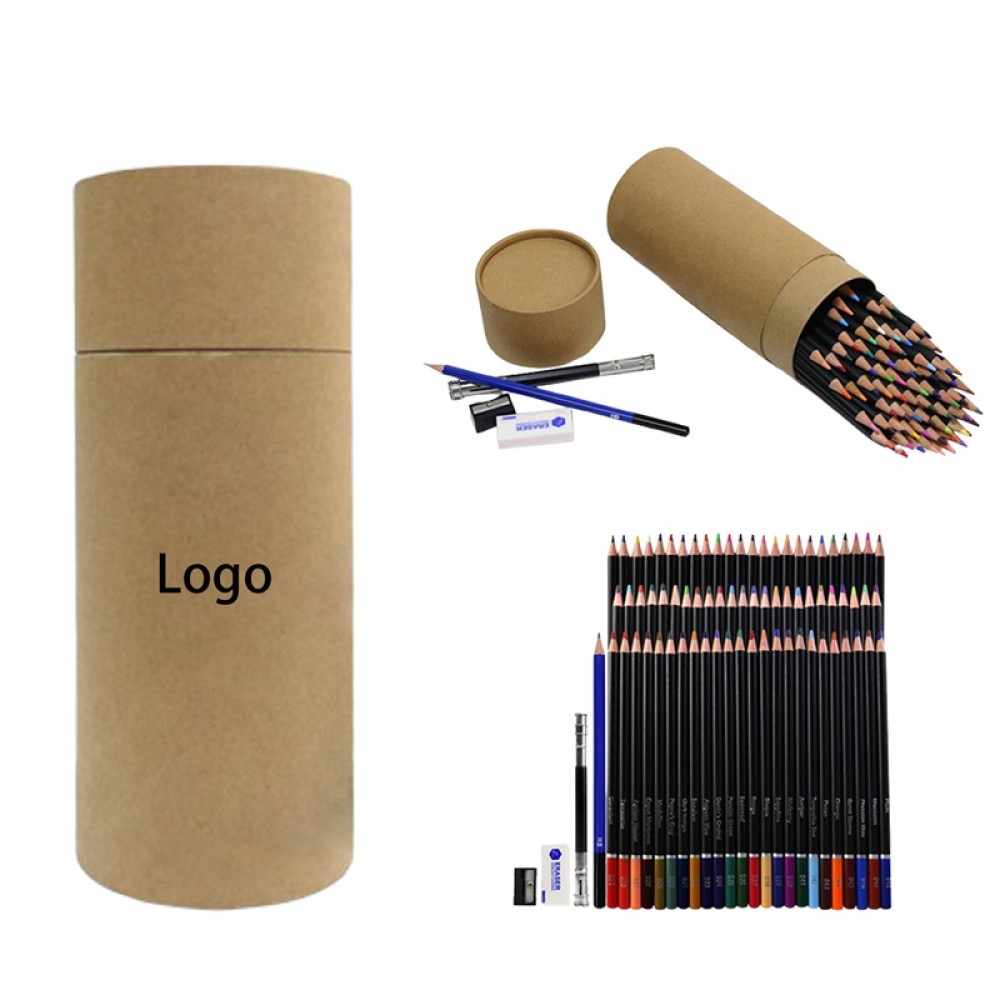 72-Color Pencil Cylinder Set Custom Imprinted 72-Color Pencil Cylinder Set Custom Imprinted