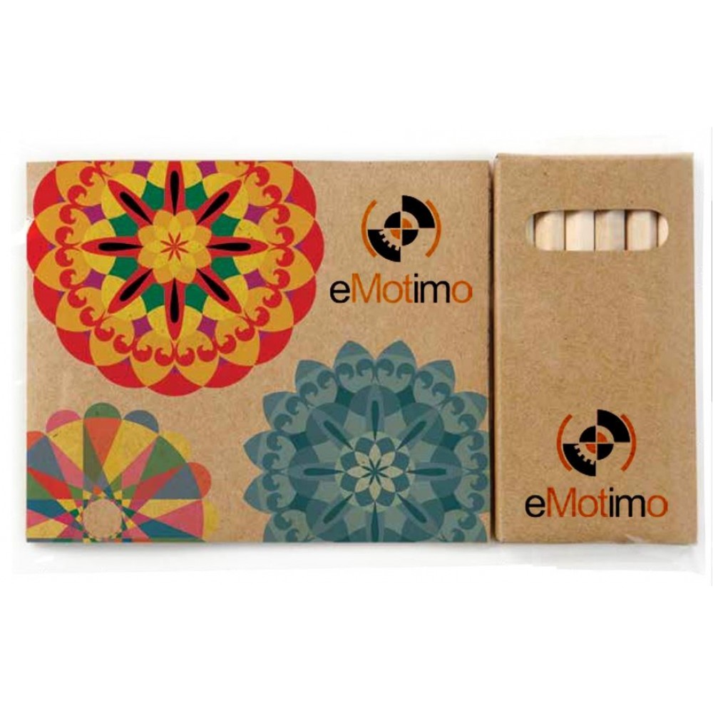 Logo Branded Custom Cover Adult Coloring Book & 6-Color Pencil Set To-Go Logo Branded Custom Cover Adult Coloring Book & 6-Color Pencil Set To-Go