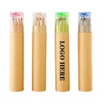 Custom Imprinted 12 Pieces Colored Pencil Set With Sharpener