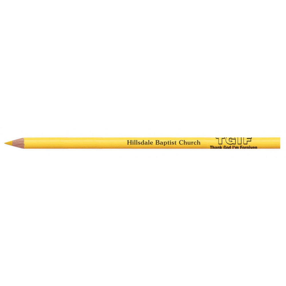 Color Leads Colored Pencil (Yellow) Custom Imprinted