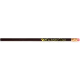 Abert Special Round #2 Pencil (Black/Red Eraser) Custom Imprinted  Abert Special Round #2 Pencil (Black/Red Eraser) Custom Imprinted