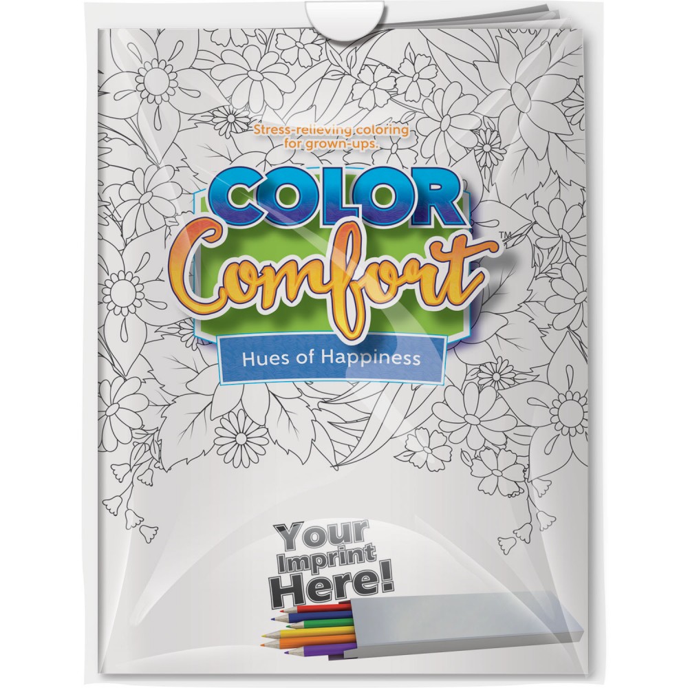 Custom Imprinted Combo Pack - Color Comfort & 6-Pack of Colored Pencils in a Poly Bag Custom Imprinted Combo Pack - Color Comfort & 6-Pack of Colored Pencils in a Poly Bag