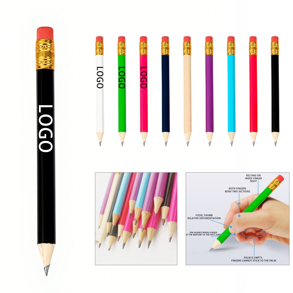 Mini HB Pencil for Students Custom Imprinted