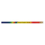 Custom Printed True Rainbo #2 Pencil w/Round Ferrule