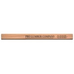 Made In The USA Carpenter 700 Flat Medium Lead Solid Pencil (Raw Wood Finish) Logo Branded