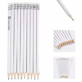 White Pencil Custom Printed