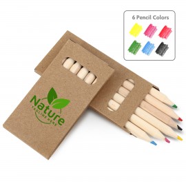 Customized Six-Color Wooden Pencil Set In Box