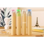 Colored Pencil Set With Sharpener Logo Branded