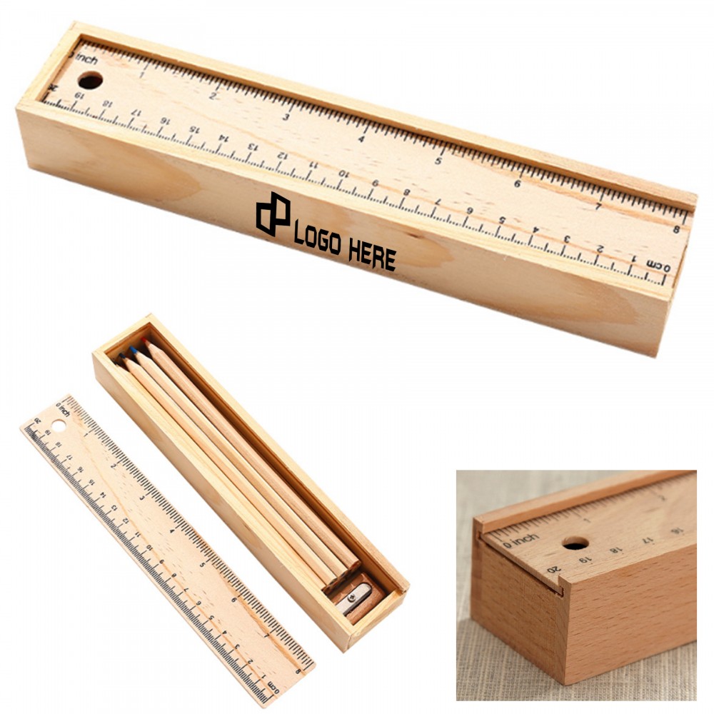 12 Pcs Colored Pencil Pack W/ Box And Sharpener Custom Printed 12 Pcs Colored Pencil Pack W/ Box And Sharpener Custom Printed