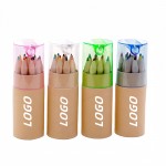 12 Colors Color Pencils Log Drawing Pencils Logo Branded